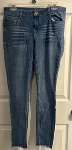 Jeans donna Mudd 11 gambe skinny Y2K hippy festival orli grezzi - Foto 1 di 7