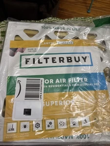 Filterbuy MERV 11 Gold 10x10x1 Replacement Furnace Filter 4 Pack NEW - Picture 1 of 3