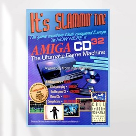 Amiga CD32 POSTER Retro Video Game Promo Art A4 A3 A2 A1 Extra Large