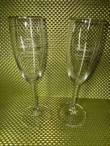 Fantasy of Flight 2 bicchieri flauti champagne cristallo - grande apertura FOF 1995 - Foto 1 di 3