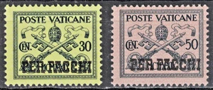 VATICAN:1931 SC#Q5-Q6 MHOG PARCEL POST STAMPS AP3243 - Picture 1 of 2