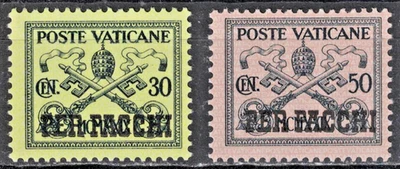 VATICAN:1931 SC#Q5-Q6 MHOG PARCEL POST STAMPS AP3243 - Image 1 of 2