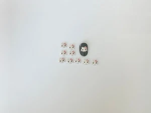 Hello Kitty Nail Art Charms Silver Cat Accessory Retro Classic - Picture 1 of 3