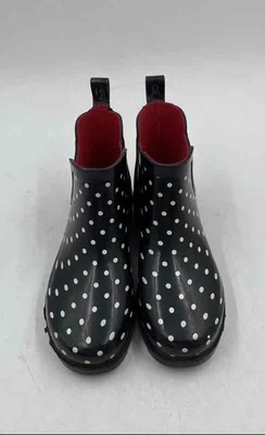 Botas Chelsea Capelli para Mujer Negras Blancas Punta Redonda Pull-On Tobillo Talla 7 Foto 1 de 4