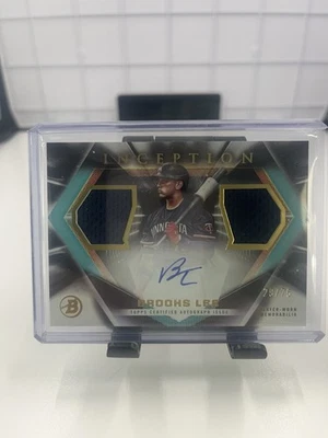 Brooks Lee 2023 Bowman Inception Prospect Autograph Dual Relic /75 #IADR-BL - Image 1 of 2
