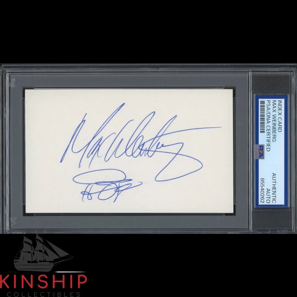 Tarjeta índice 3x5 firmada por Max Weinberg PSA DNA losa Springsteen Music Auto C5292 Foto 1 de 1