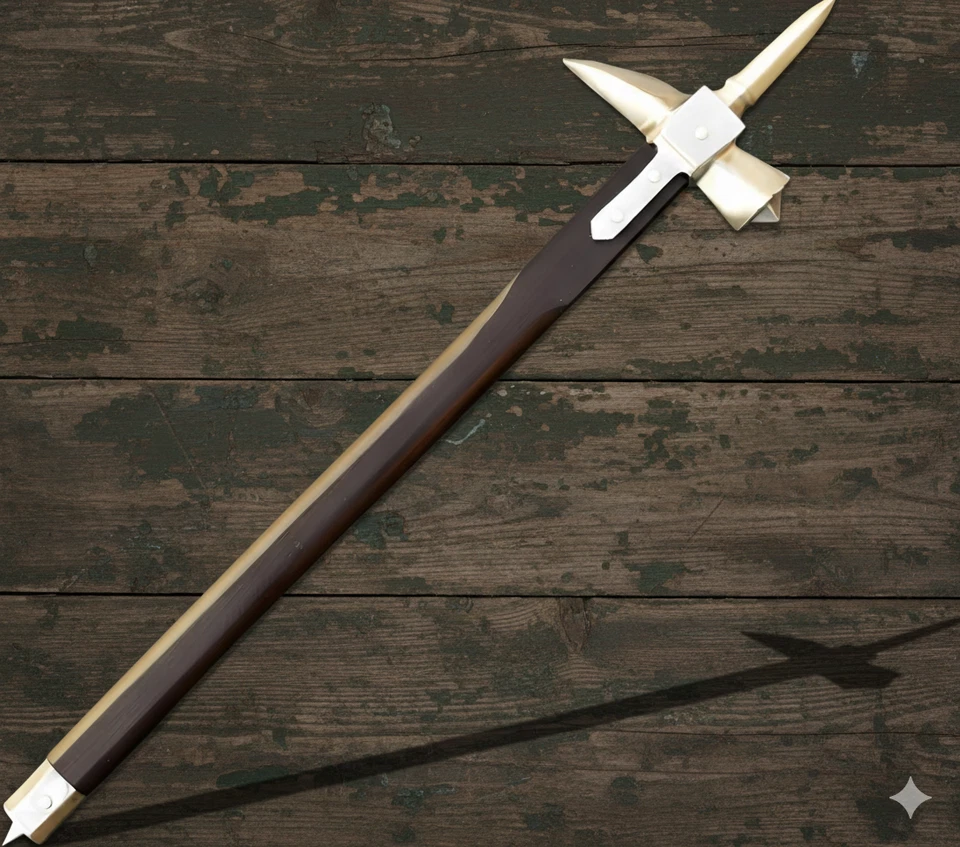 Специальный средневековый функциональный военный молоток ручной работы с шипами LUCERNE - Изображение 1 из 4