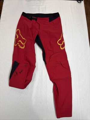 Брюки Fox Racing Defend RS красные б/у посмотрите на фотографии размер 32 - Изображение 1 из 4