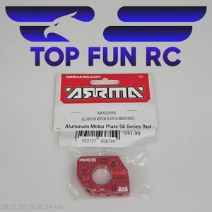 Arrma ARA320591 Aluminum Motor Plate 56 Series (Red) - Picture 1 of 1