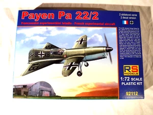 1/72 RS Models WWII Fighter Prototype German / French Payen Pa 22 / 2 # 92112 - Picture 1 of 4