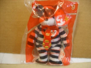 JUGUETE DE COMIDA FELIZ MCDONALDS DE COLECCIÓN TY HAMBURGLAR EL OSO #9 2004 NUEVO EN PAQUETE - Imagen 1 de 2