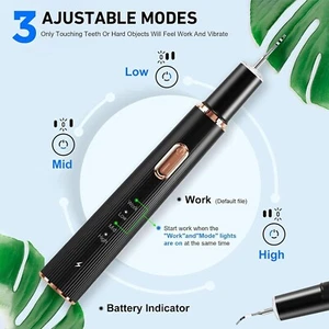 Plaque Remover for Teeth, Tartar Remover for Teeth Cleaning with 4 Replaceable - Picture 1 of 8