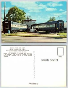 New Oxford Pennsylvania PAUL'S MODEL RAILROAD SHOP Postcard U1058 - Picture 1 of 1