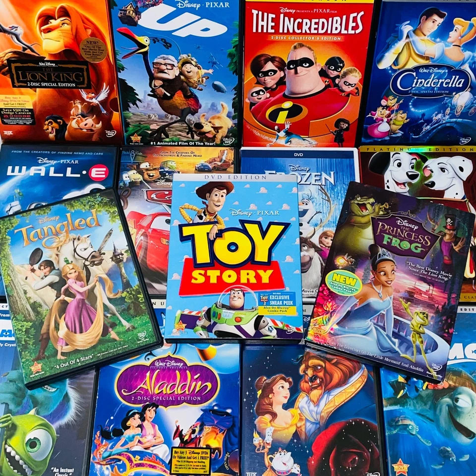 DISNEY DVD Movies Pick Create Your Own Lot Bundle Pixar Family Combined Ship DVD - Image 1 of 1
