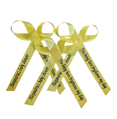 Персонализированная лента бант свадьбы пользу ребенка душа день рождения свадьбы 25 Quinceanera - Изображение 1 из 4