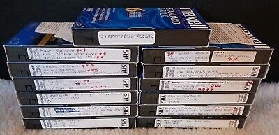13 Used Pre-Recorded VHS Maxell Tapes 90's-2000's TV Movies SHOWS Sold As Blanks • 36.04€