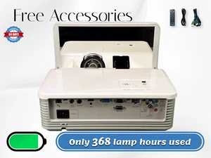 Smart LightRaise 60wi DLP Projector UST 3200 Lumens HDMI - Only 368 Hours Used! - Picture 1 of 12