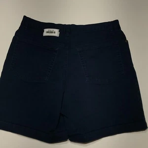 Jones New York Sport Shorts Womens Size 30** Blue Khaki Faded Stretch 5 Pocket - Picture 1 of 12