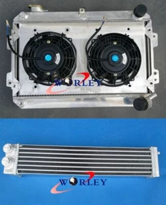 For Mazda RX7 Series 1 2 3 SA/FB 79-85 Aluminum Radiator+Shroud+Cooler Manual 80 - Picture 1 of 9