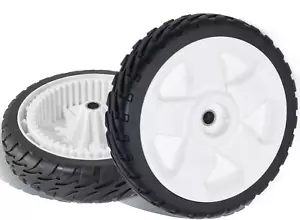 Lawn Mower Front Wheels 2 Pcs 8" Push Mower Front Drive Wheels Replace for= - Picture 1 of 30