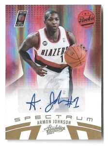 2010-11 Absolute Memorabilia Spectrum Autograph Armon Johnson Serial # 139/199 - Picture 1 of 1