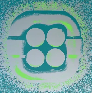 Friedrich Gräsel COMPOSITION GREEN 1970 HAND SIGNED Grasel,Graesel German Artist - Picture 1 of 4
