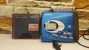 SHARP MD-SR70 MD PORTABLE RECORDER + SONY HI-MD 1GB - Imagen 1 de 13