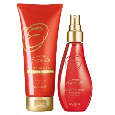 AVON Encanto Juego Espontáneo 2 Piezas Loción Corporal Iluminadora + Niebla Corporal Nuevo Raro Foto 1 de 2