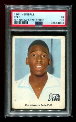 *RARE* 1961 Heinerle Die Schwarze Perle Pele PSA 1.5 - Image 1 of 2