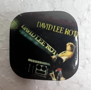 Vintage DAVID LEE ROTH Button Pin Badge - Picture 1 of 5