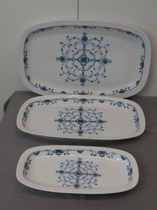 3 Servierplatten, Royal Tettau, "Echt Scharffeuerdekor", Amalienburg - Bild 1 von 4