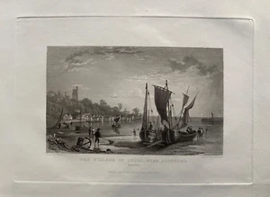 1833 Antique Print; Leigh-on-Sea / Leigh, Essex after W.H. Bartlett - Picture 1 of 2