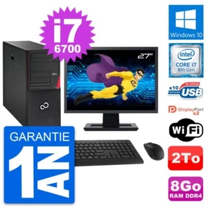 PC tour Fujitsu P756 Bildschirm 27 " Intel i7-6700 RAM 8Go Scheibe 2To Windows - Bild 1 von 8