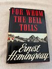 For Whom the Bell Tolls (1940) ~ Ernest Hemingway ~ BCE HC DJ ~ Blakiston VGC
