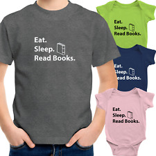 Book Reading Toddler Kids Boy Girl Tee T-Shirt Infant Baby Bodysuit Clothes Gift