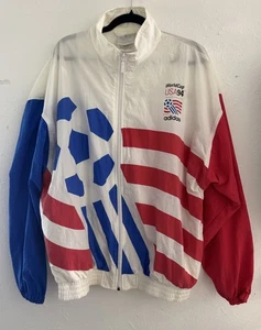 Vintage Adidas 1994 World Cup USA Windbreaker Jacket Size Large - Picture 1 of 10