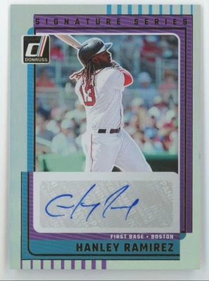 Donruss Signature Series HOLO 2025 Hanley Ramírez Auto Red Sox #SG-HRM C36 Foto 1 de 2