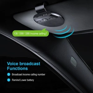Handsfree BT Car Speakerphone Multipoint Speaker Phone With Auto Power On Off DB - Zdjęcie 1 z 12