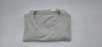 Kirkland Signature Men's Short Sleeve Pima Cotton Slub T-Shirt, Light Gray, M - Image 1 of 3