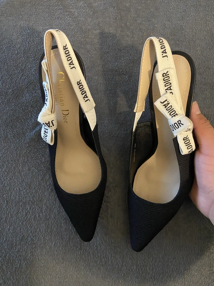 Zapatos de tacón Dior negros para mujer talla 8 EE. UU. Nuevos con caja Foto 1 de 4