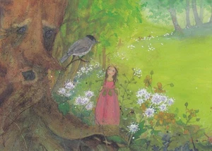 Kunstkarte: Daniela Drescher - Pia, die kleine Prinzessin im Wald - Picture 1 of 1