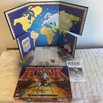 1998 Risk Board Game by Parker Brothers Complete in Very Good Cond  - Image 1 of 4