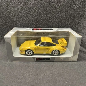 UT Porsche 911 GT2 Model 1/18 Die-Cast Detailed Electric Yellow 993 1997 Turbo - Picture 1 of 8