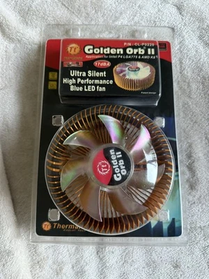 Thermaltake Golden Orb II (CL-P0220) CPU Cooler – Copper Base – New Sealed  - Image 1 of 2