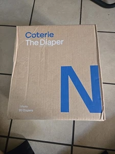Coterie The Diaper Size Newborn 3 Packs Of 31,  93 Diapers Total - New Sealed - Picture 1 of 3
