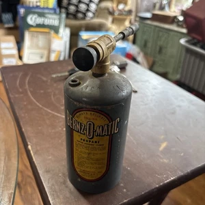 Vintage 1960er Bernz-O-Matic Bantam Taschenlampe TX mit leerem Zylinder kostenloser Versand - Bild 1 von 19