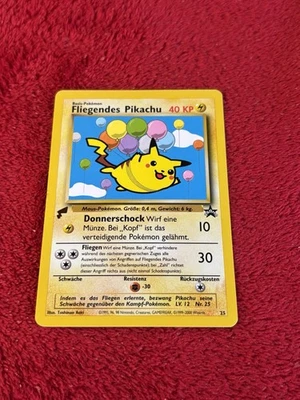 Flying Pikachu German Fliegendes World Collection Promo Rare Pokemon Card Lp+ - Image 1 of 4