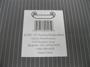 GRAINWARE | Acrylic Modern | 61521 14" Nautilus Shallow Bowl | NEW IN BOX - Picture 1 of 8