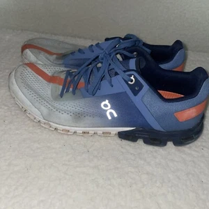 On Cloud Flow Schuhe Herren 10,5 blau orange Laufen Gorpcore Athleisure Sneaker - Bild 1 von 10