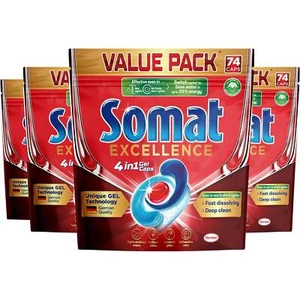 Somat Excellence 4in1 Dishwashing Tablets, 296 Packs - Picture 1 of 3